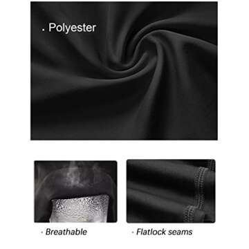 4 or 3 Pack Youth Boys' Compression Leggings Tights Athletic Pants Sports Base Layer for Kids Cold Gear