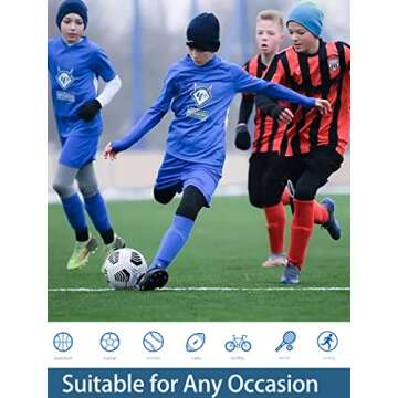 4 or 3 Pack Youth Boys' Compression Leggings Tights Athletic Pants Sports Base Layer for Kids Cold Gear