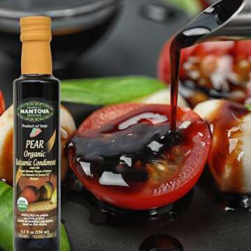 Mantova Organic Flavored Balsamic Vinegar 4-Pack For Every Dish