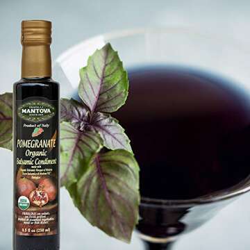 Mantova Organic Flavored Balsamic Vinegar 4-Pack For Every Dish