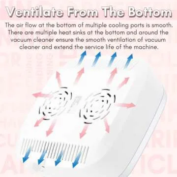 Makartt Nail Dust Collector - 60W Extractor Vacuum Dust Collector for Nails Acrylic Nail Drill Dust Extractor Beauty Gift Nail Salon Equipment with 2 Powerful Nail Fan MK200