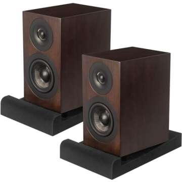 JBER 2 Pack Acoustic Isolation Pads, Studio Monitor Speaker Isolation Foam Pads, High Density Acoust...