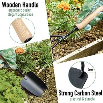 Colwelt Gardening Kit With Kneeling Cultivator