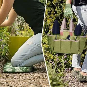 Colwelt Gardening Kit With Kneeling Cultivator