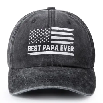 Unique Adjustable Grey Baseball Cap for Papa - Funny Gifts