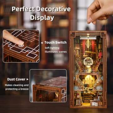 CCCDF Book Nook Kit - DIY Miniature Dollhouse Decor