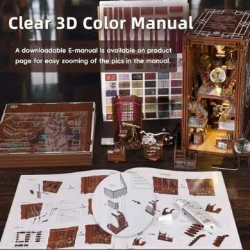 CCCDF Book Nook Kit - DIY Miniature Dollhouse Decor