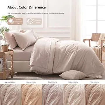 UNILIBRA King Comforter Set 7 Pieces for All Seasons