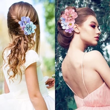 21 PCS Boho Hair Flowers Clips for Women - Stylish Floral Accessories
