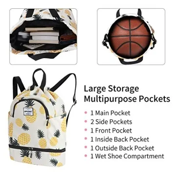 HAWEE Dry Wet Backpack with Shoe Compartment - Stylish & Waterproof