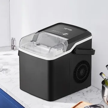 VEVOR Self-Cleaning Countertop Ice Maker 26lbs Output
