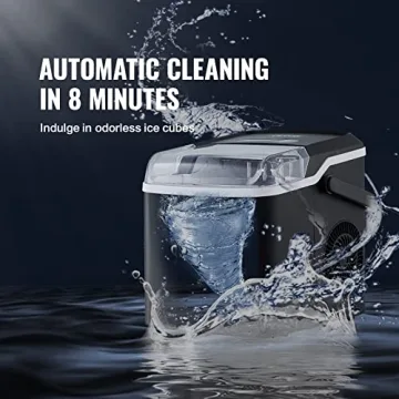VEVOR Self-Cleaning Countertop Ice Maker 26lbs Output
