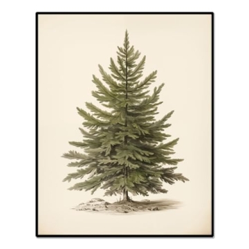 Santa Reading Book Vintage Christmas Art Print