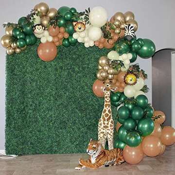 Safari Jungle Balloon Garland Kit for First Birthdays