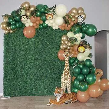 Safari Jungle Balloon Garland Kit for First Birthdays