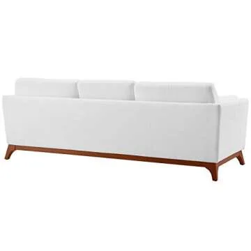 Modway Chance Mid-Century Modern Sofa in White