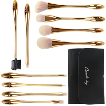 Makeup Brushes Set, Makeup Brushes 10 pcs Makeup Brushes Set,Travel Eye Makeup Brushes Set Professio...