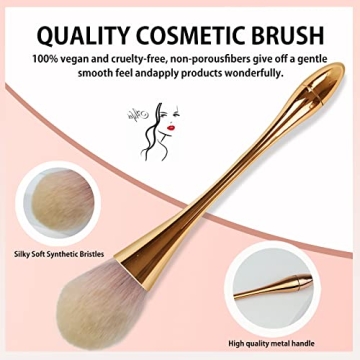 Professional 10 pcs Makeup Brushes Set in Rose Gold