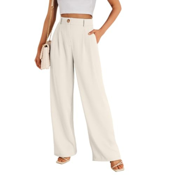 LILLUSORY Wide Leg Dress Work Pants Womens Palazzo Flowy 2025 Summer Spring High Waisted Professiona...