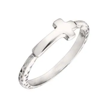 Silpada Simplex Cross Ring in Sterling Silver Size 8