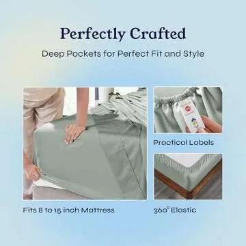 California Design Den Twin Sheets Set - Luxurious Cotton Bedding