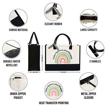 OASSIE Teacher Bag Gifts for Women - Teachers Day, Appreciation Week, Graduation, Back to School, Bi...