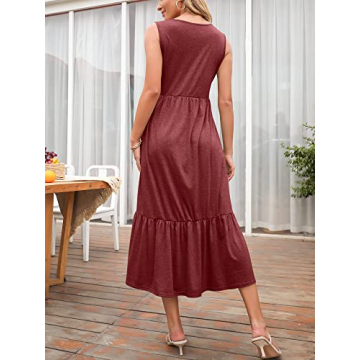 Stylish ANRABESS Women Summer Sundress with Pockets
