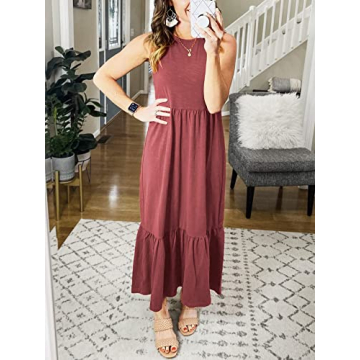 Stylish ANRABESS Women Summer Sundress with Pockets