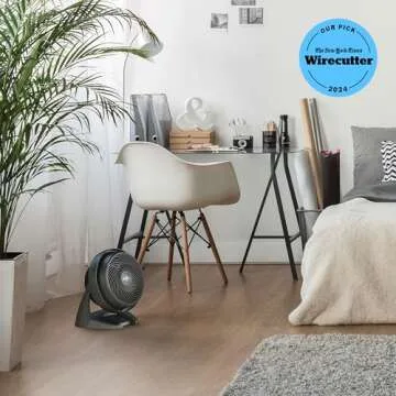 Vornado 630 Mid-Size Whole Room Air Circulator Fan for Home, 3 Speeds, Adjustable Tilt, Removable Grill, 9 Inch, Moves Air 70 Feet, Quiet Fan for Bedroom