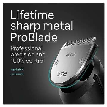 Braun All-in-One Style Kit Series 7 7440, Shaving Kit with 12-in-1 Trimmer for Beard, Body, Manscaping, Hair Clippers, 100 Minute Cordless Runtime, Includes Charging Stand & Premium Case