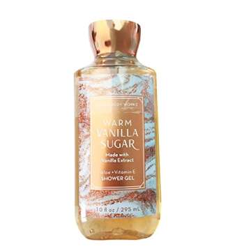 Bath and Body Works Warm Vanilla Sugar Signature Collection Shower Gel, 10 oz, new packaging