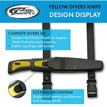 SZCO 9-Inch Dive Knife with Stainless Steel Blade