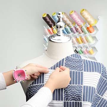 Sew Tech 3 Pack Magnetic Wrist Pin Cushion for Sewing Pins, Strong Magnet Sewing Pin Holder, Wristband Pincushions for Needles, Silicone Braider Band Bracelet for Hair Clips (3 Magnetic Pin Cushions)