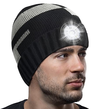 LED Beanie Hat - Ultimate Men Women Gifts for Outdoor Activities and Safety