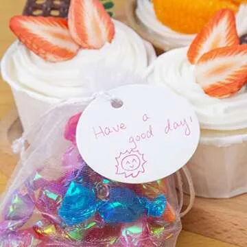 SallyFashion 120PCS White Round Gift Tags for Every Occasion