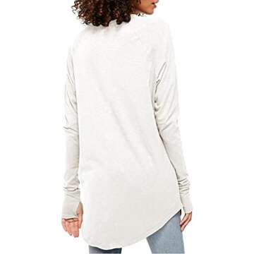 Fisoew Women's Casual Long Sleeve Tops - Comfortable and Stylish Tunic