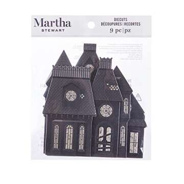 Martha Stewart Haunted House Die Cuts - 9 Spooky Shapes for Halloween Crafts