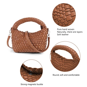 Trendy Women Woven Tote Small Crossbody Bag for Every Occasion