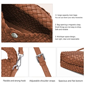 Trendy Women Woven Tote Small Crossbody Bag for Every Occasion