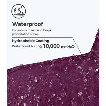 wantdo Women's Mountain Fleece Jacket Windproof Ski Coat Blending Purple Small