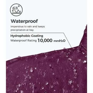 wantdo Women's Mountain Fleece Jacket Windproof Ski Coat Blending Purple Small