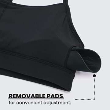 CRZ YOGA Butterluxe Women’s Yoga Sports Bra - Comfort Fit