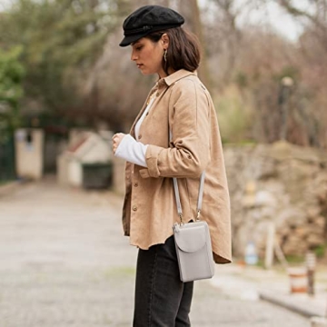 S-ZONE RFID Blocking Phone Purse Women Stylish Secure