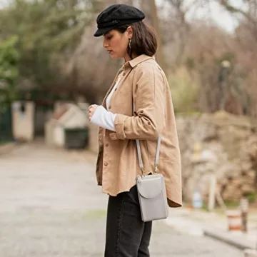 S-ZONE RFID Blocking Phone Purse Women Stylish Secure