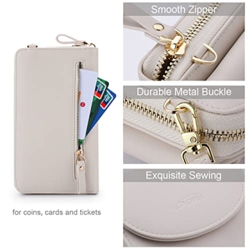 S-ZONE RFID Blocking Phone Purse Women Stylish Secure