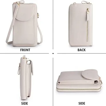 S-ZONE RFID Blocking Phone Purse Women Stylish Secure