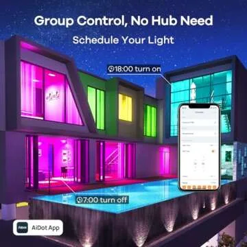 Linkind Color Changing Smart WiFi Light Bulbs, Work with Alexa & Google Home, A19 E26 Dimmable RGBTW Bulbs, No Hub Needed, 800 Lumen, 2.4Ghz WiFi, 6 Pack