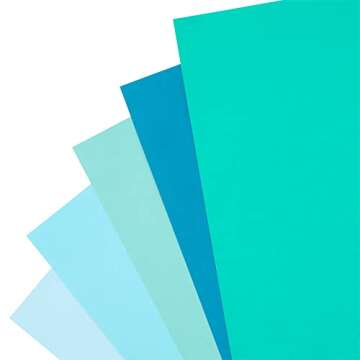 50 Sheets 8.5” x 11” Blue Ombre Cardstock Paper by Recollections - Acid and Lignin Free Paper for Scrapbooks, Arts & Crafts - 1 Pack