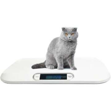 Portable Digital Pet Scale - 44 lb Capacity