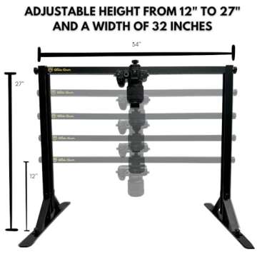 Glide Gear OH100 Professional Metal Overhead Table Top Mount Stand Photography Studio DSLR Video Camera iPhone Top Down Platform